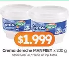 Manfrey - Crema de leche