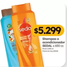 Sedal - Shampoo o acondicionador