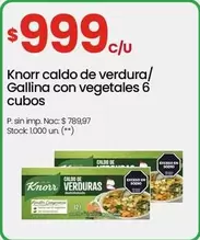 Knorr - caldo de verdura/ Gallina con vegetales 6 cubos
