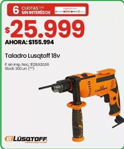 Lusqtoff - Taladro 18v