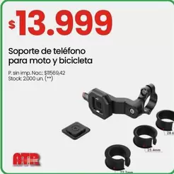 Soporte de teléfono para moto y bicicleta