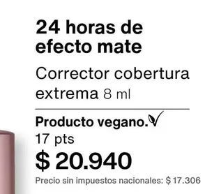 Efecto - Corrector cobertura extrema 8 ml
