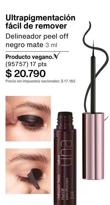 Off - Delineador peel off negro mate
