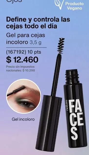 Natura - Gel para cejas incoloro