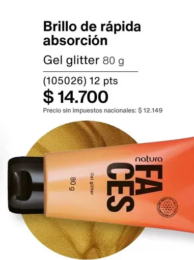 Natura - Gel glitter 80 g