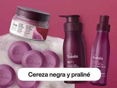Cereza negra y praliné