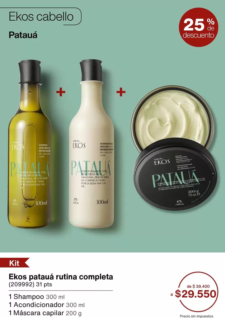 Amazonia - patauá rutina completa