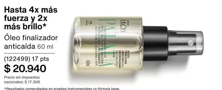 Amazonia - Óleo finalizador anticaída