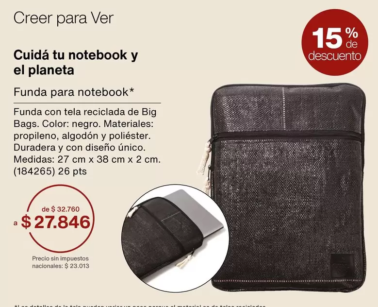 Negro - Funda para notebook
