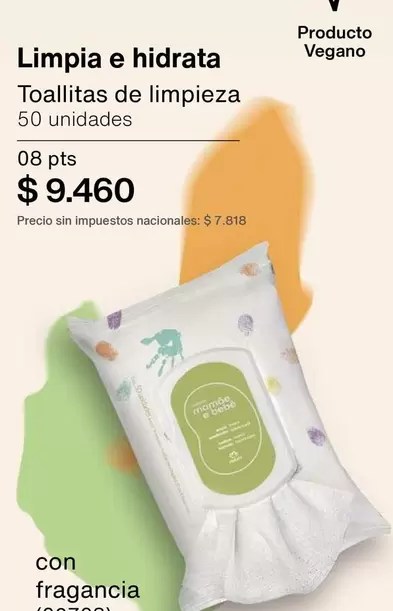 Toallitas de limpieza
