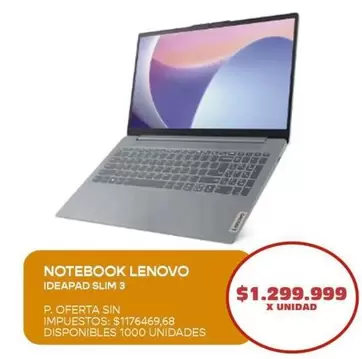 Lenovo - NOTEBOOK IDEAPAD SLIM 3
