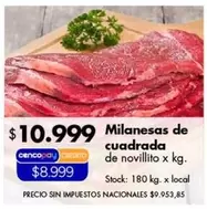 X$ - Milanesas de cuadrada