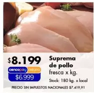 X$ - Suprema de pollo