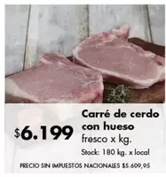 X$ - Carré de cerdo con hueso
