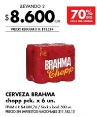 Brahma - chopp pck. x 6 un.