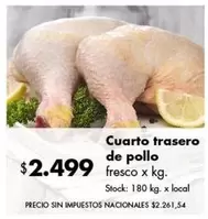 X$ - Cuarto trasero de pollo