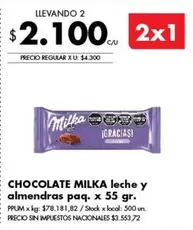 Milka - Leche Y Almendras