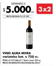 Alma Mora - varietales bot. x 750 cc.