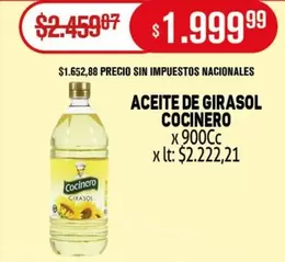 Cocinero - ACEITE DE GIRASOL