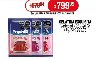 Exquisita - GELATINA