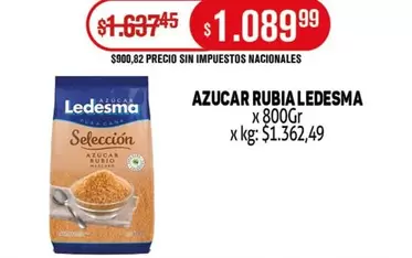 Ledesma - AZUCAR RUBIA