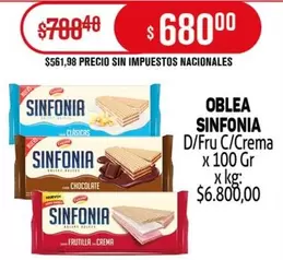 X$ - OBLEA SINFONIA