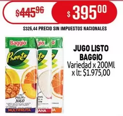 Baggio - JUGO LISTO