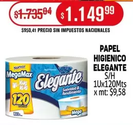 Elegante - PAPEL HIGIENICO