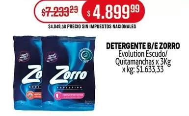 Zorro - DETERGENTE B/E