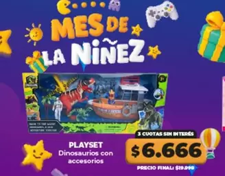 PLAYSET Dinosaurios con accesorios