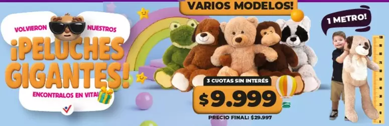 Vita - PELUCHES GIGANTES!