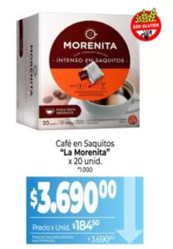 La Morenita - Café en Saquitos