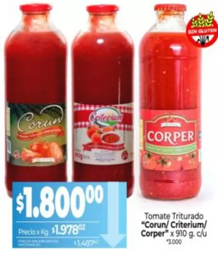 X$ - Tomate Triturado