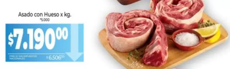 X$ - Asado con Hueso x kg.