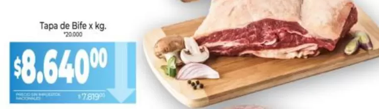 X$ - Tapa de Bife x kg