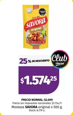 Savora - Mostaza original