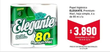 Elegante - Papel higiénico