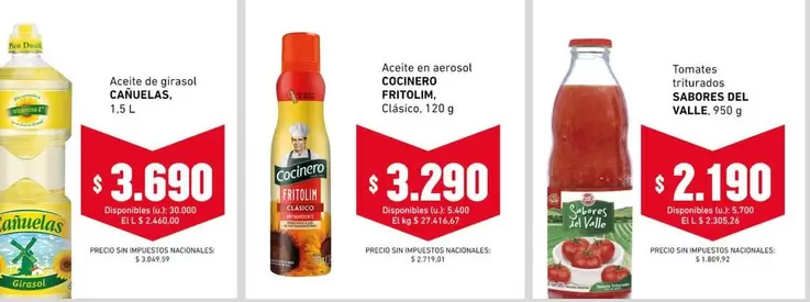 Cocinero - Aceite de girasol