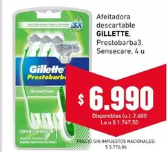 Gillette - Prestobarba3, Sensecare