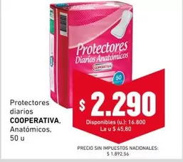 Protectores diarios Anatómicos