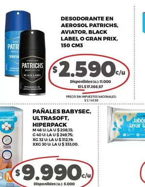 Patrichs - AEROSOL PATRICHS, AVIATOR, BLACK LABEL O GRAN PRIX
