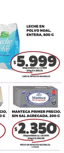 Noal - LECHE EN POLVO