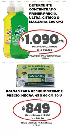 Ultra - PRIMER PRECIO, ULTRA, CITRICO O MANZANA