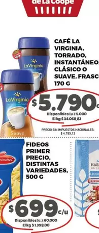 La Virginia - CAFÉ, FIDEOS