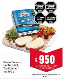 La paulina - Queso Cremoso