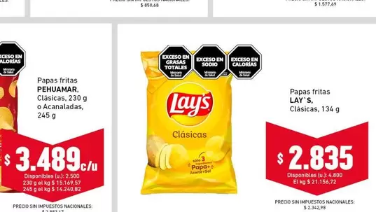 Pehuamar - Papas fritas