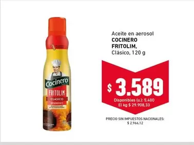 Cocinero - FRITOLIM