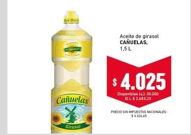 cañuelas - Aceite de girasol
