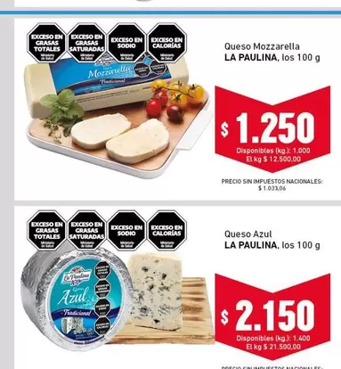 La paulina - Queso Mozzarella