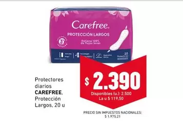 Carefree - Protectores Largos